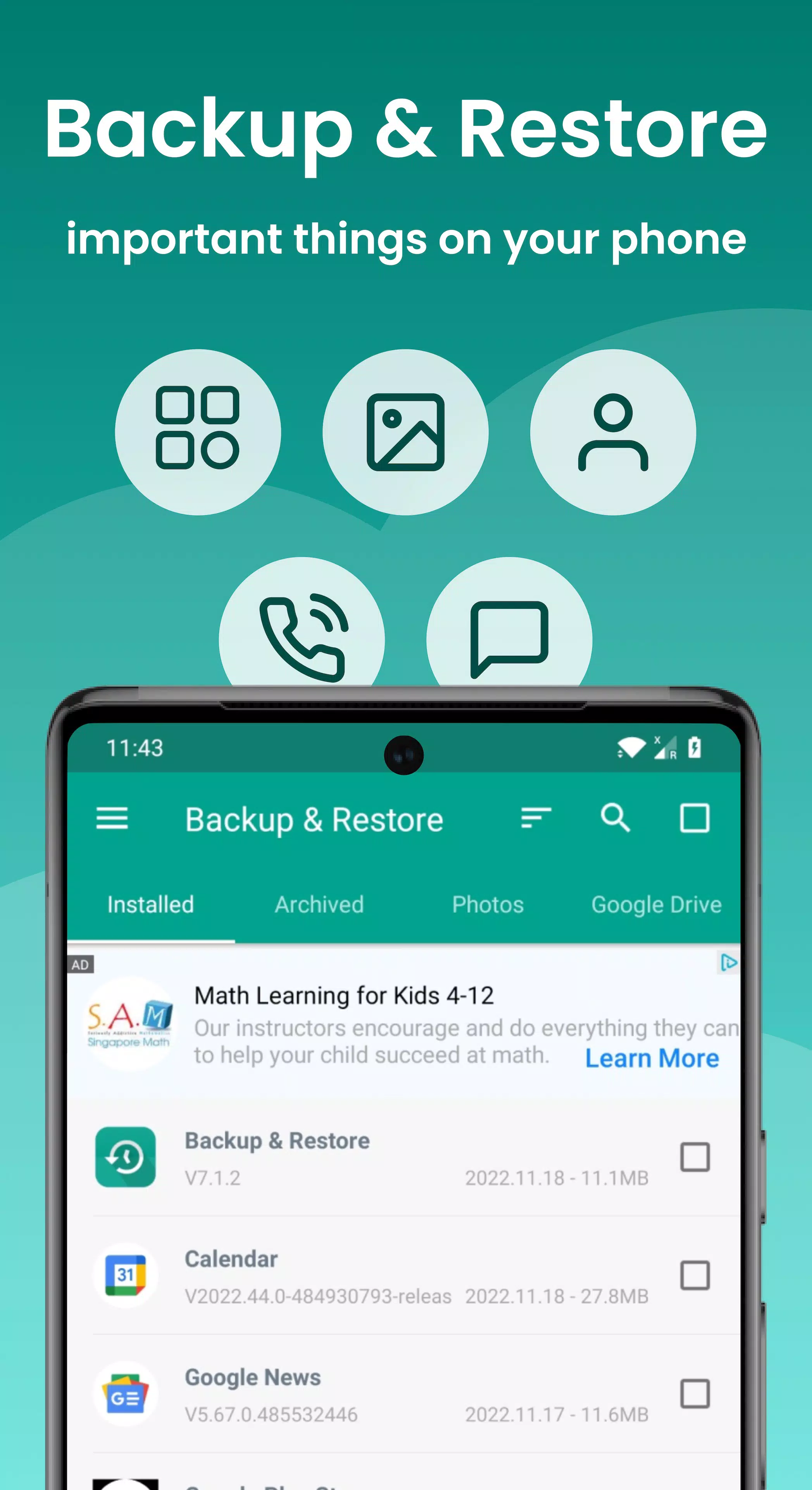 Backup and Restore