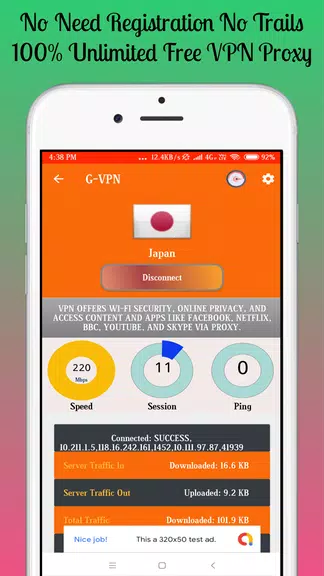 G-VPN - Betternet Hotspot VPN & Private Browser