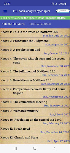Prophet Kacou (text + audio)
