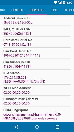 Device Info Device Info