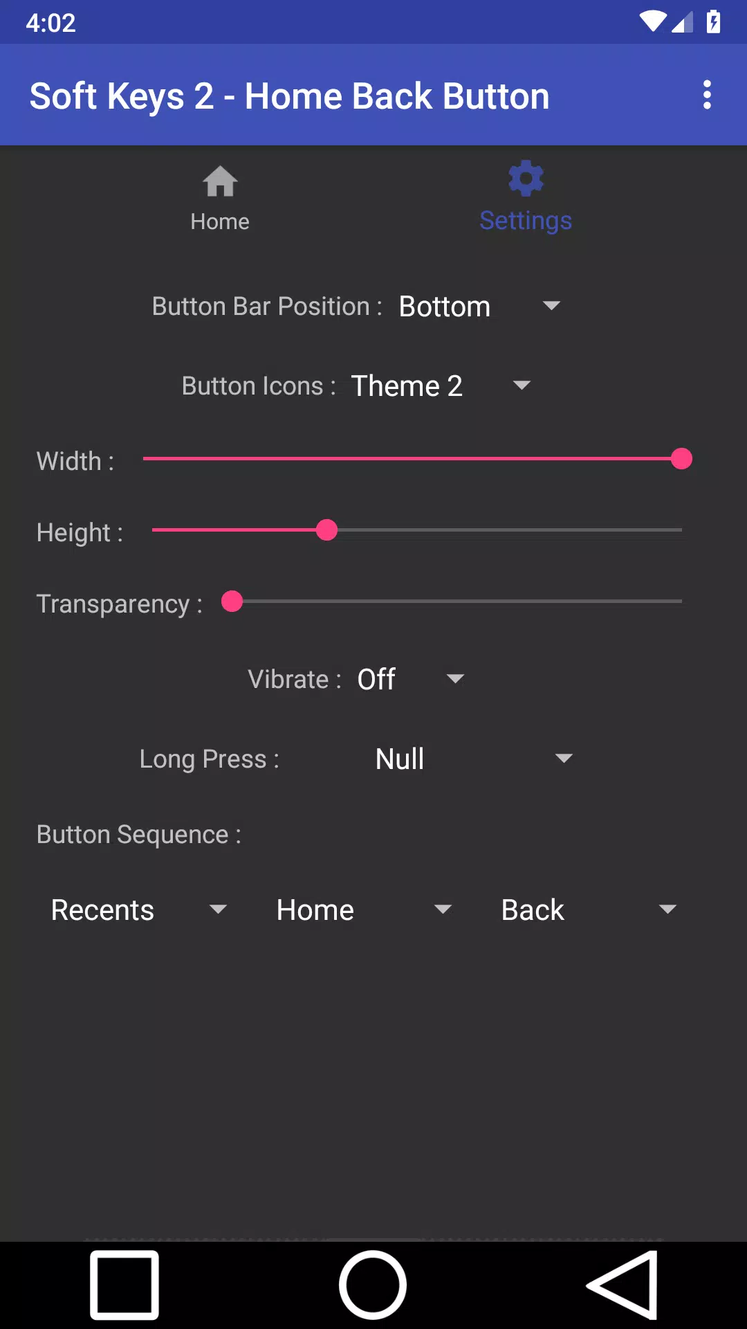 Soft Keys 2 - Home Back Button