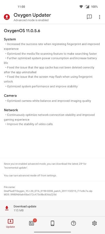 Oxygen Updater APK