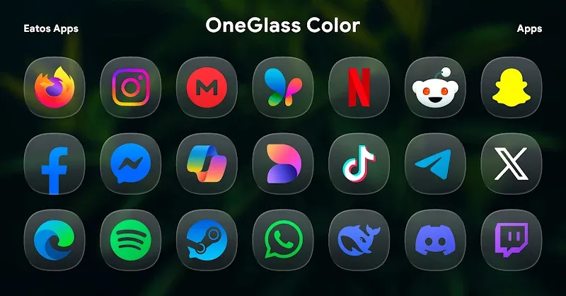 OneGlass 8 (Color) - Icon Pack