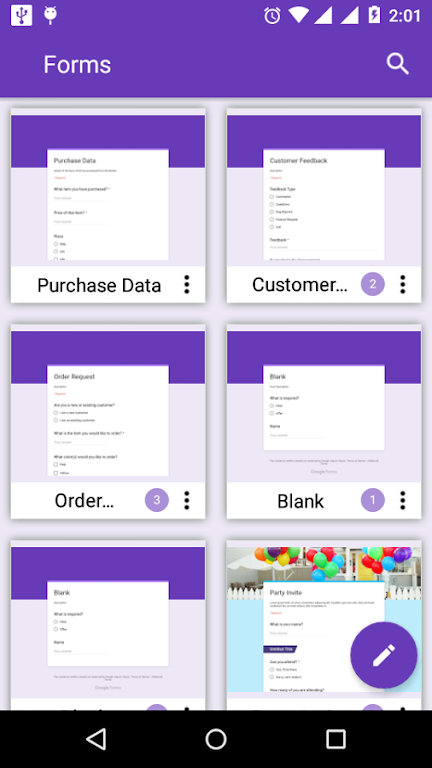 Forms for Google forms