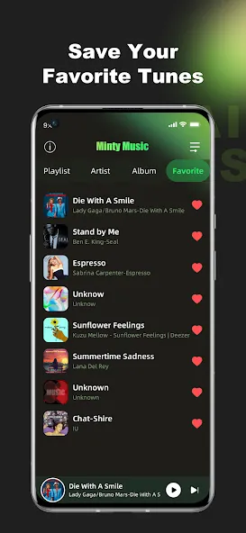 Minty Music:MP3 & Song Player