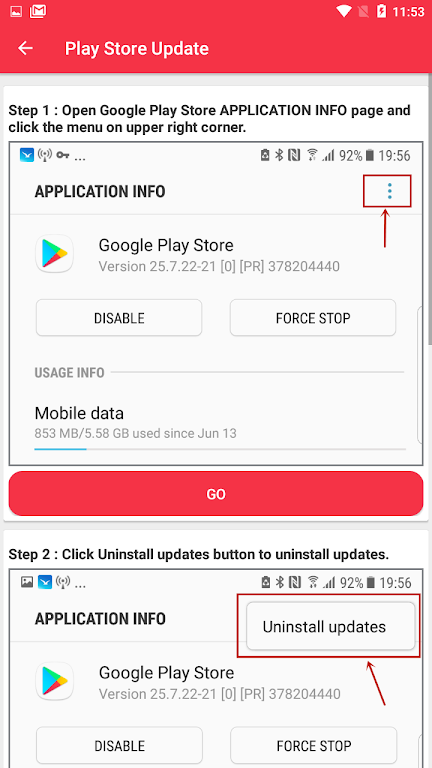 Play Store Update