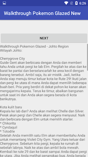 Walkthrough Pokemon Glazed New