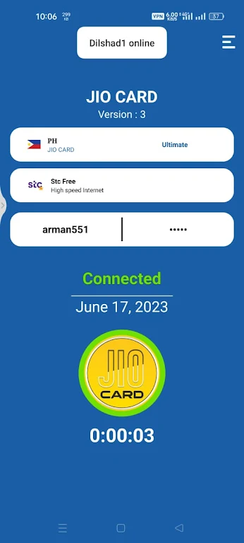 JIO CARD vpn