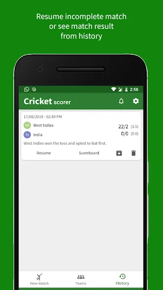 Cricket Scorer
