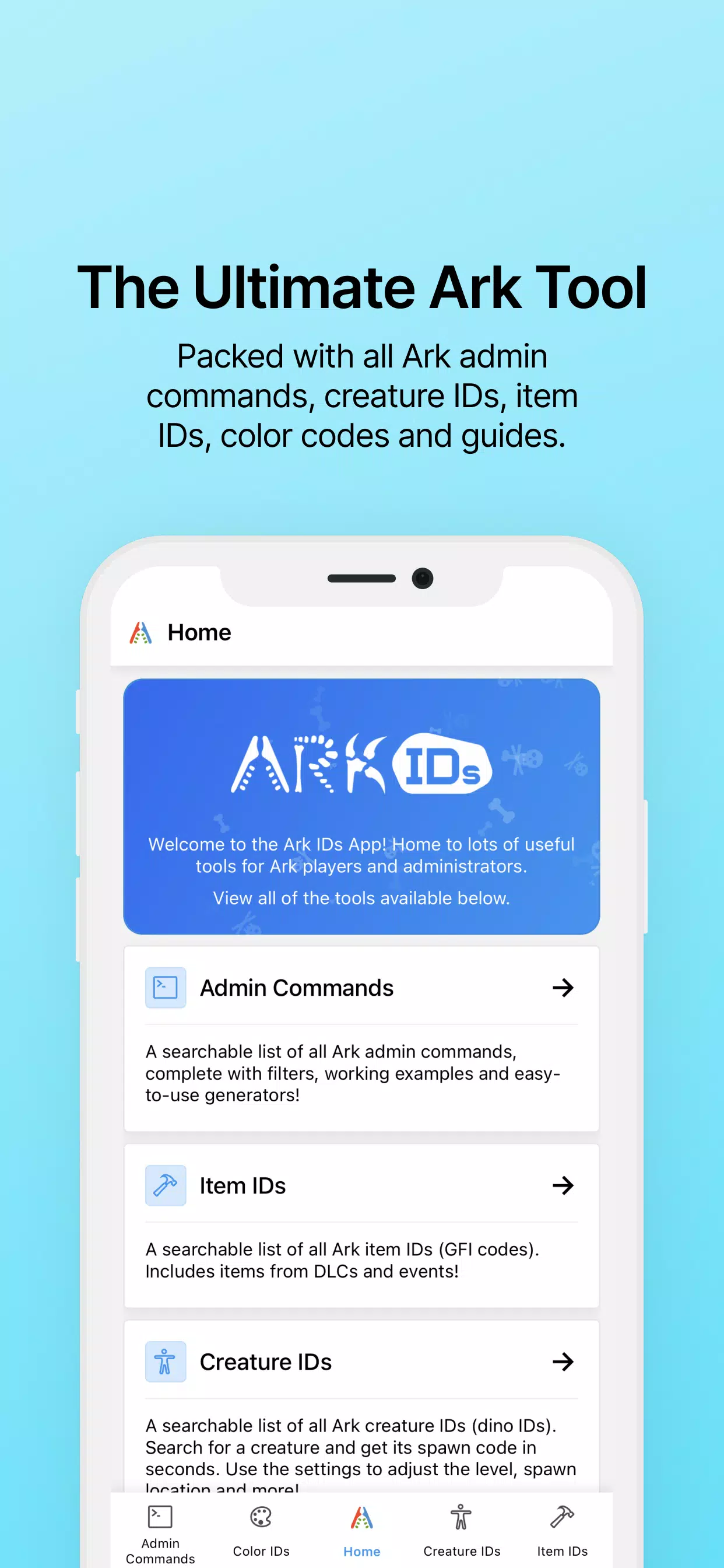 Ark IDs - Commands & Codes Ark IDs - Commands & Codes