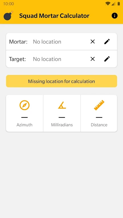 Squad Mortar Calculator Squad Mortar Calculator