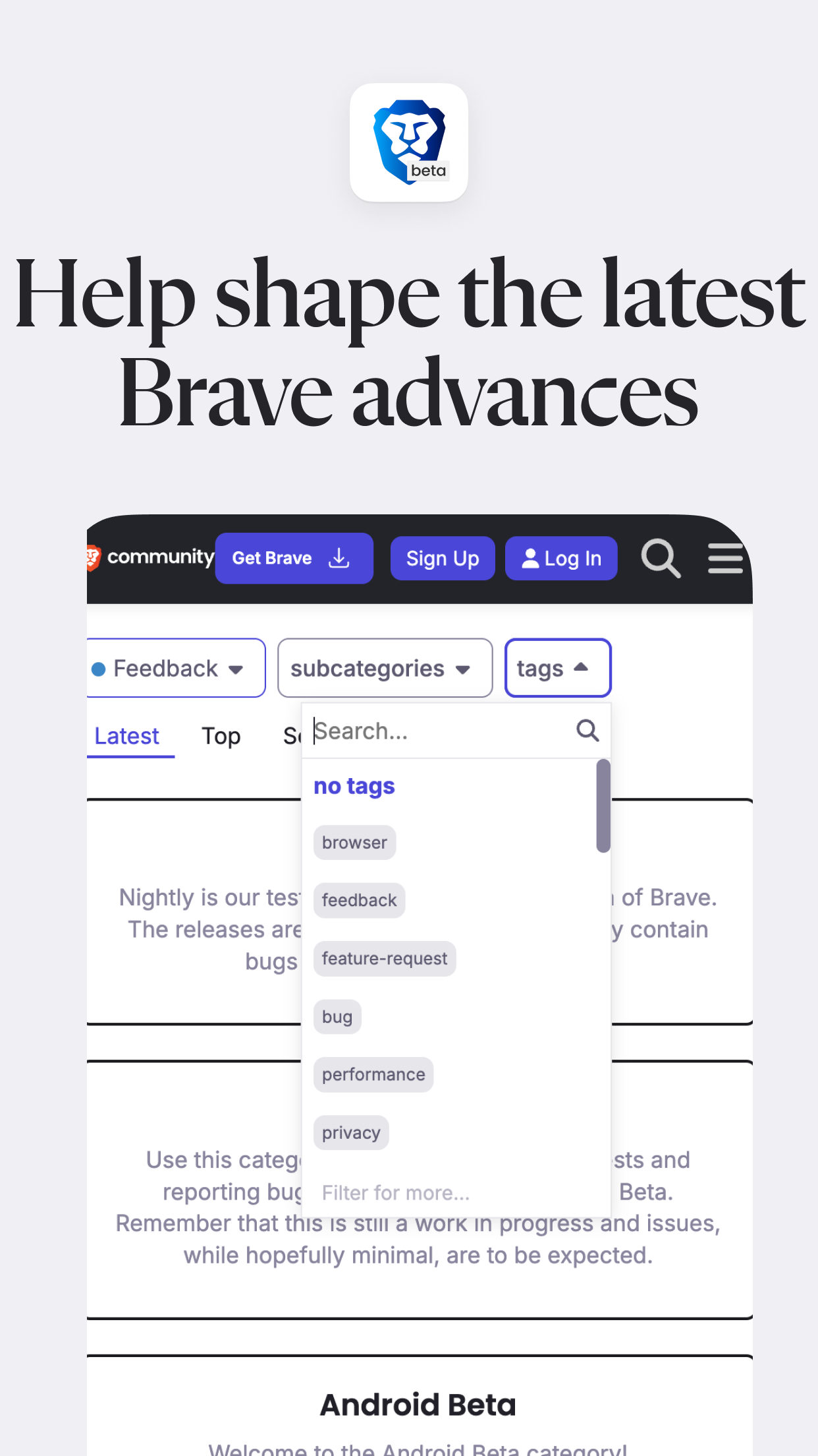 Brave Beta