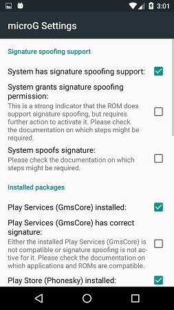 microG Services Core microG Services Core