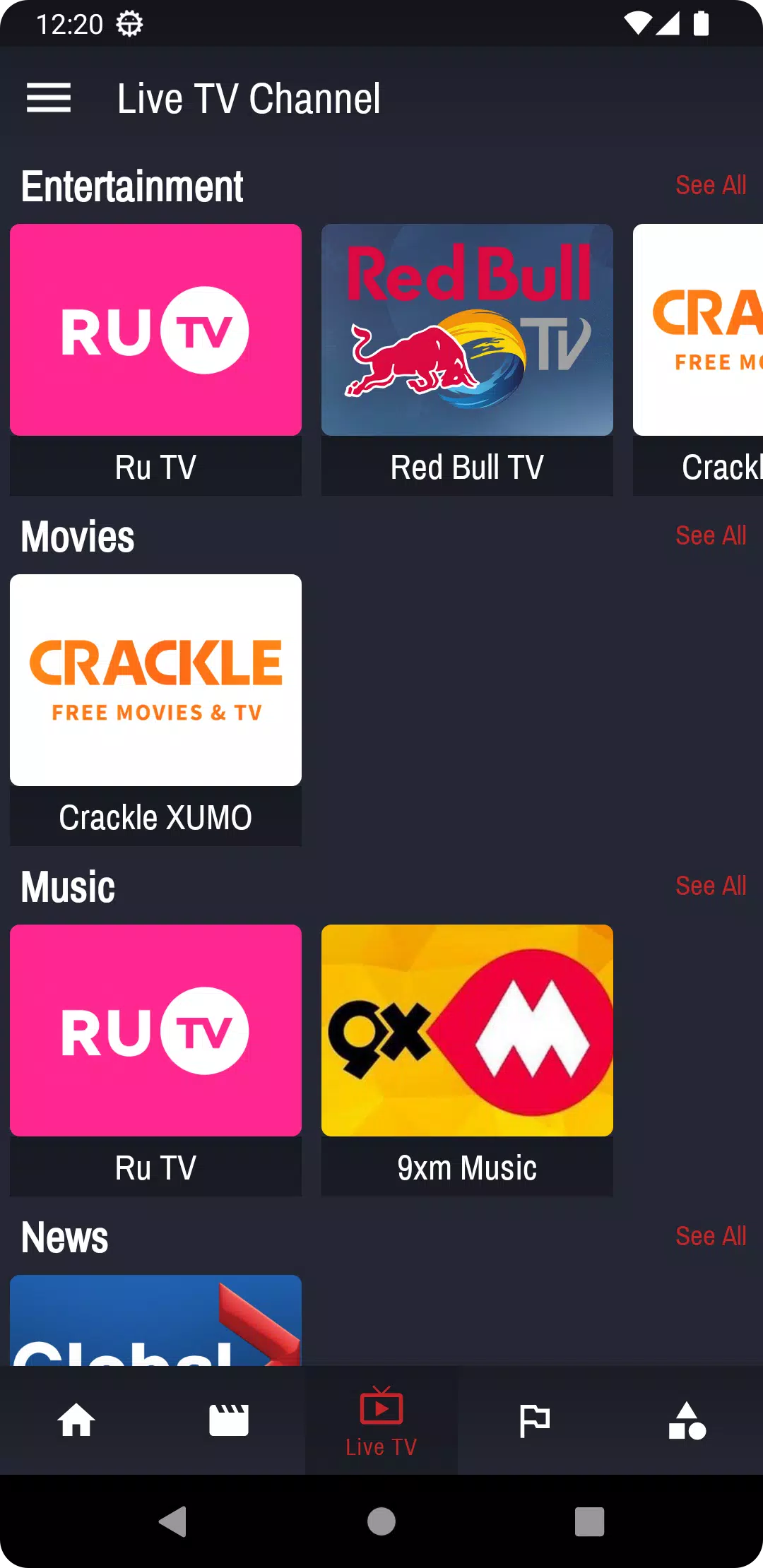 Mflix- Watch Movies & Live TV