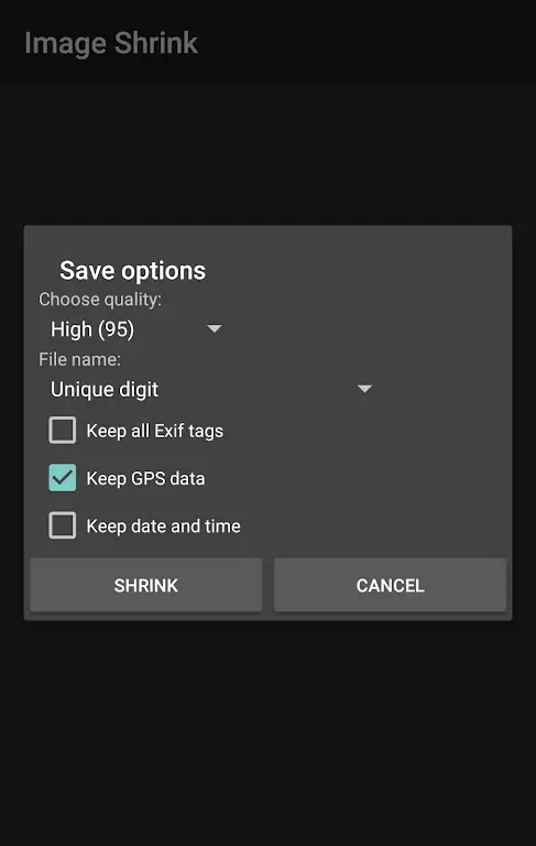 Image Shrink