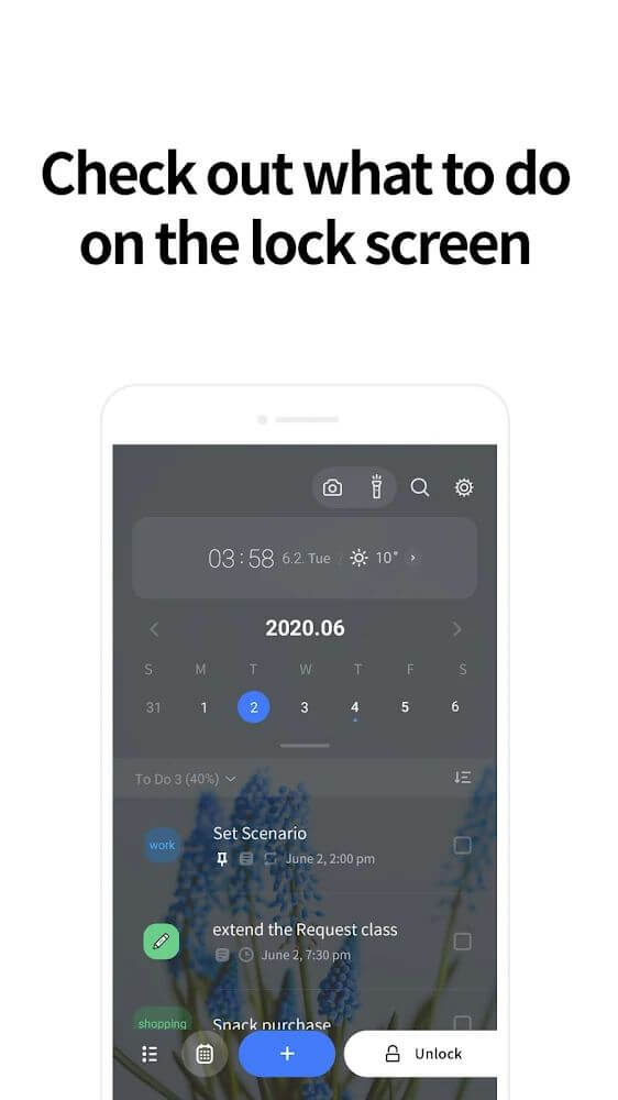 LockScreen Schedule - Calendar LockScreen Schedule - Calendar