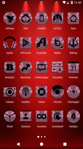 Lilac Purple & Black Icon Pack APK