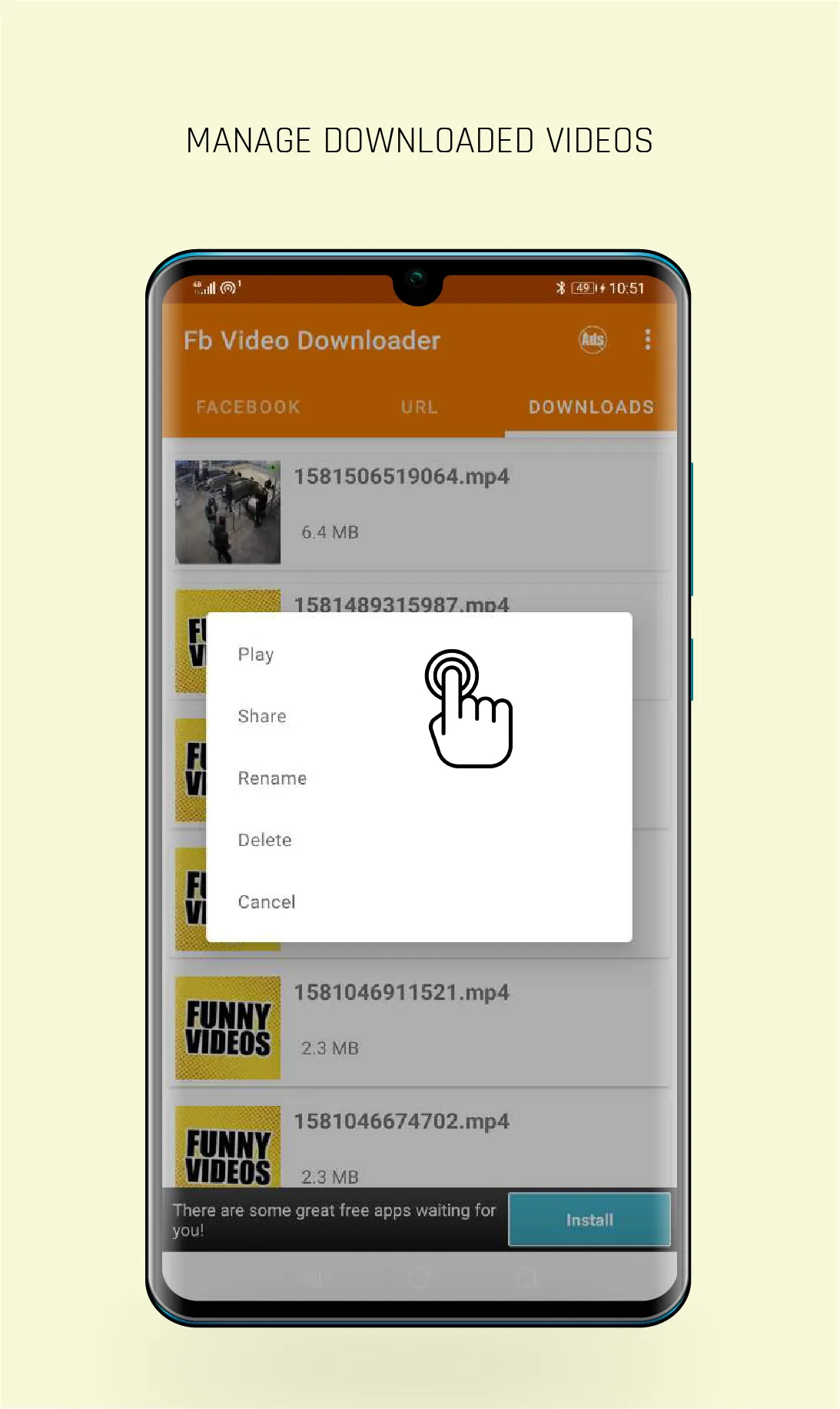 FastVid: FB Video Downloader