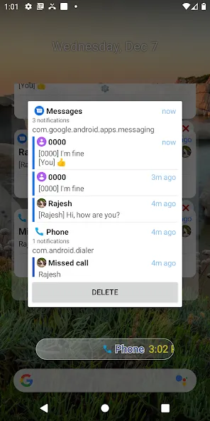 Notification Widget Notification Widget