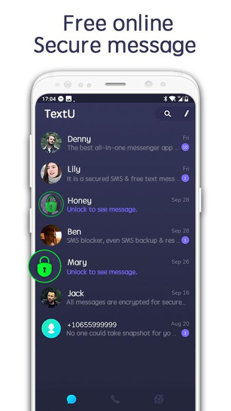 TextU - Private SMS Messenger, Call app TextU - Private SMS Messenger, Call app