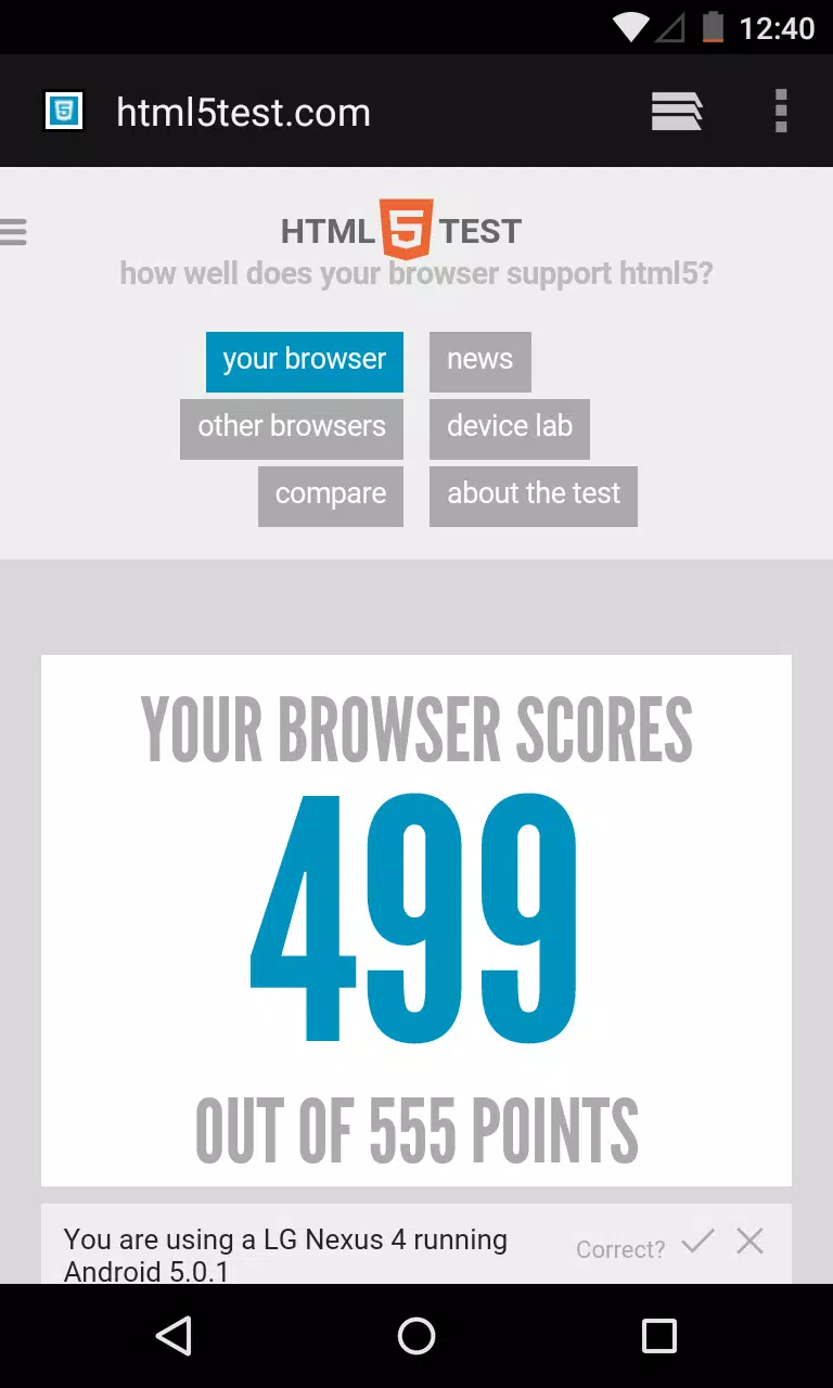 WebView del sistema Android WebView del sistema Android