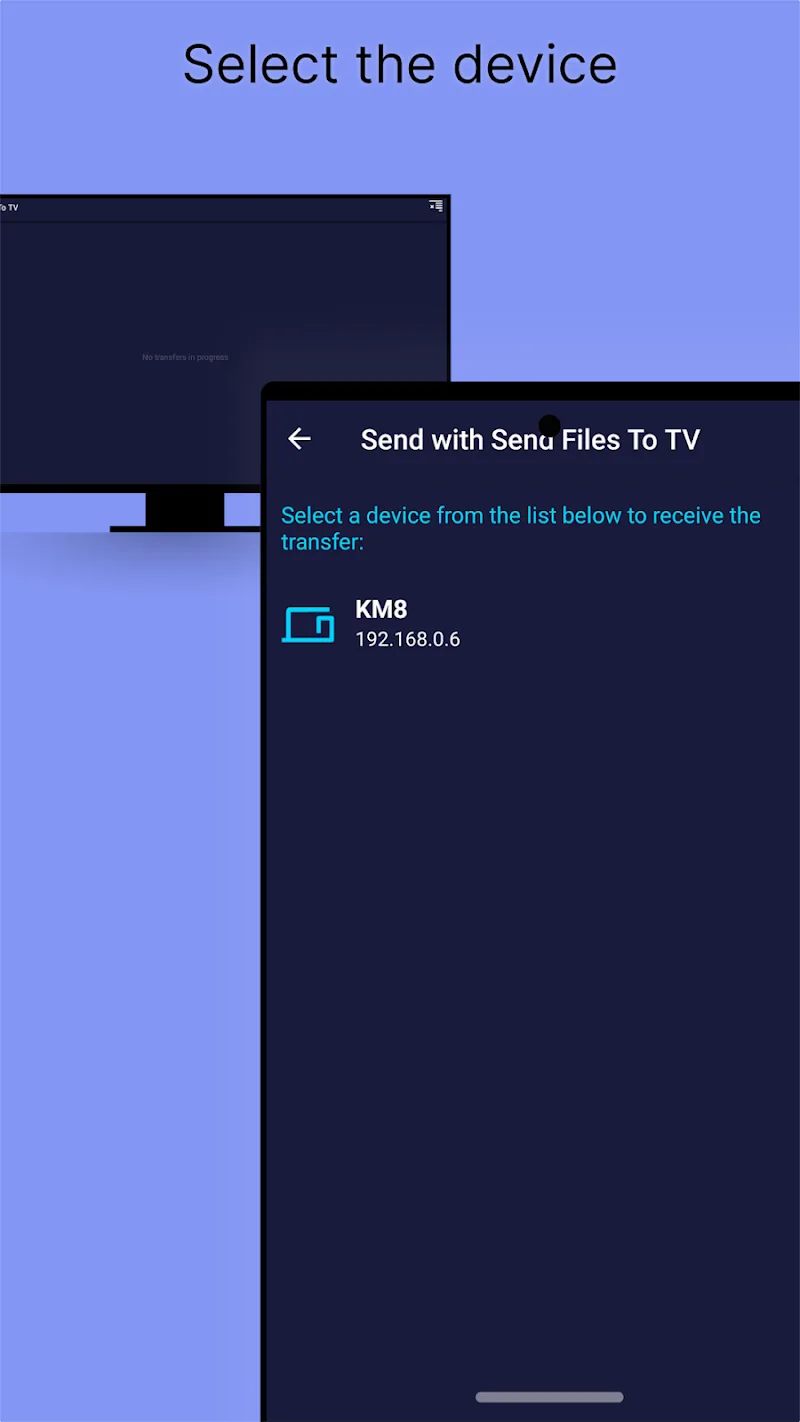 Send files to TV Send files to TV
