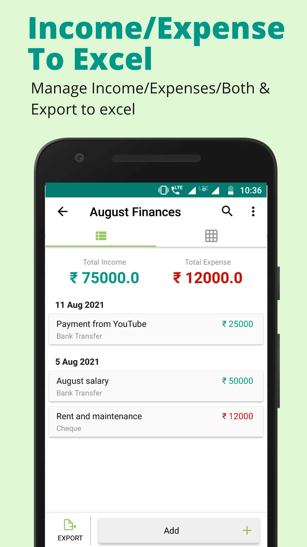 Excel Spreadsheet: Sheets App