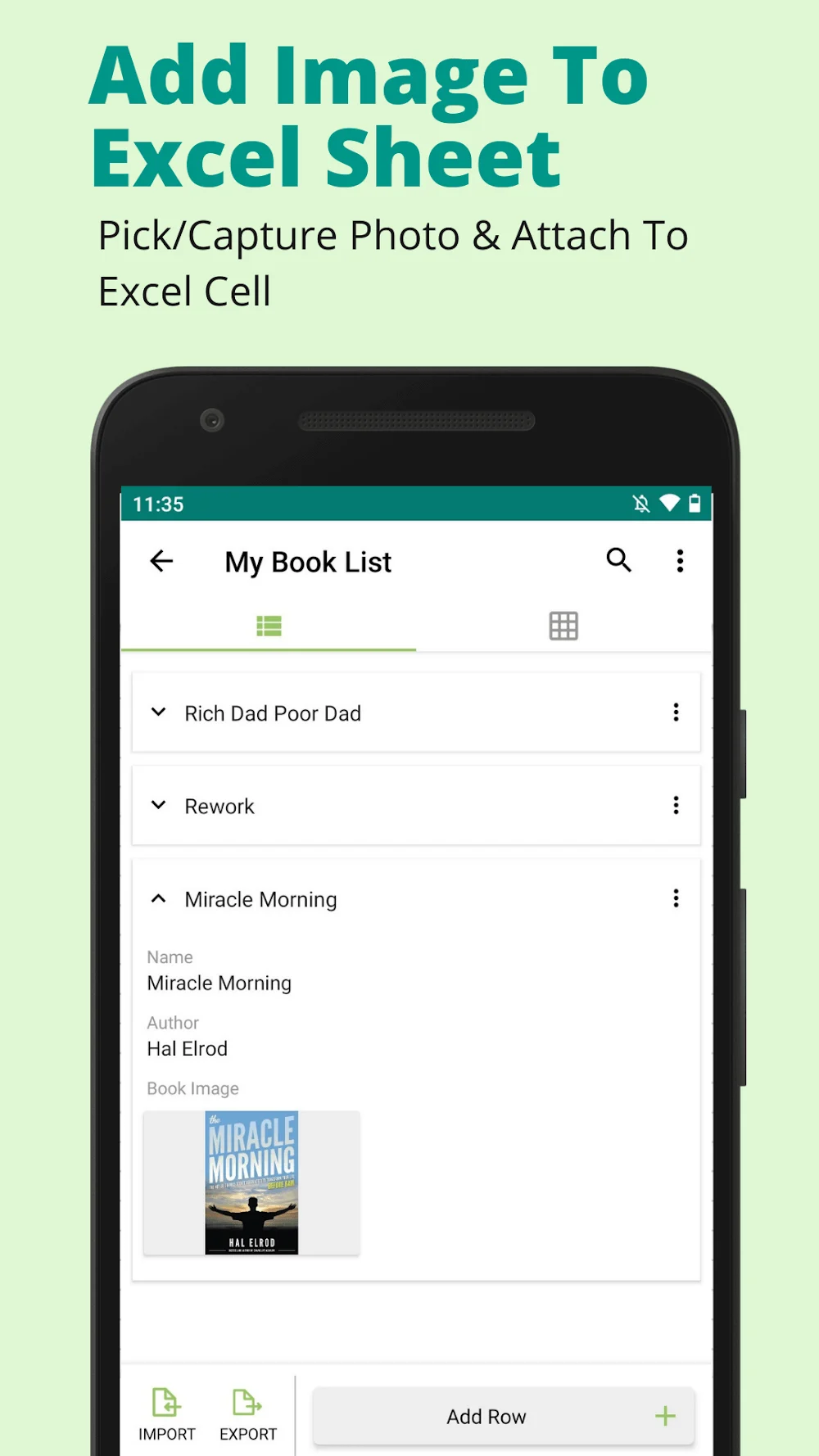 Excel Spreadsheet: Sheets App