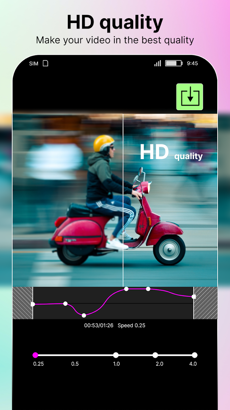 Slow Motion Fast Motion Video app