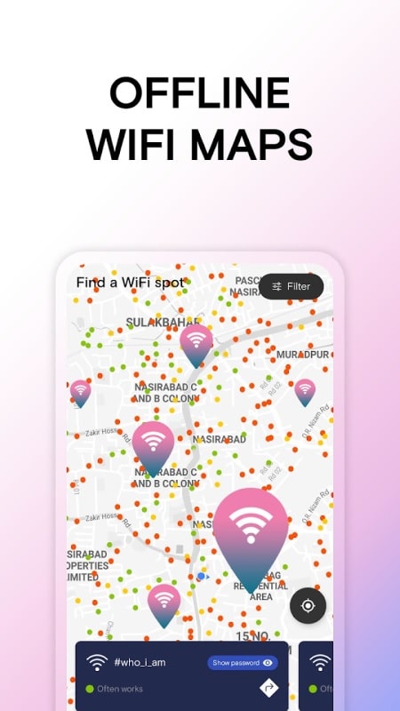 WiFi Passwords Map Instabridge