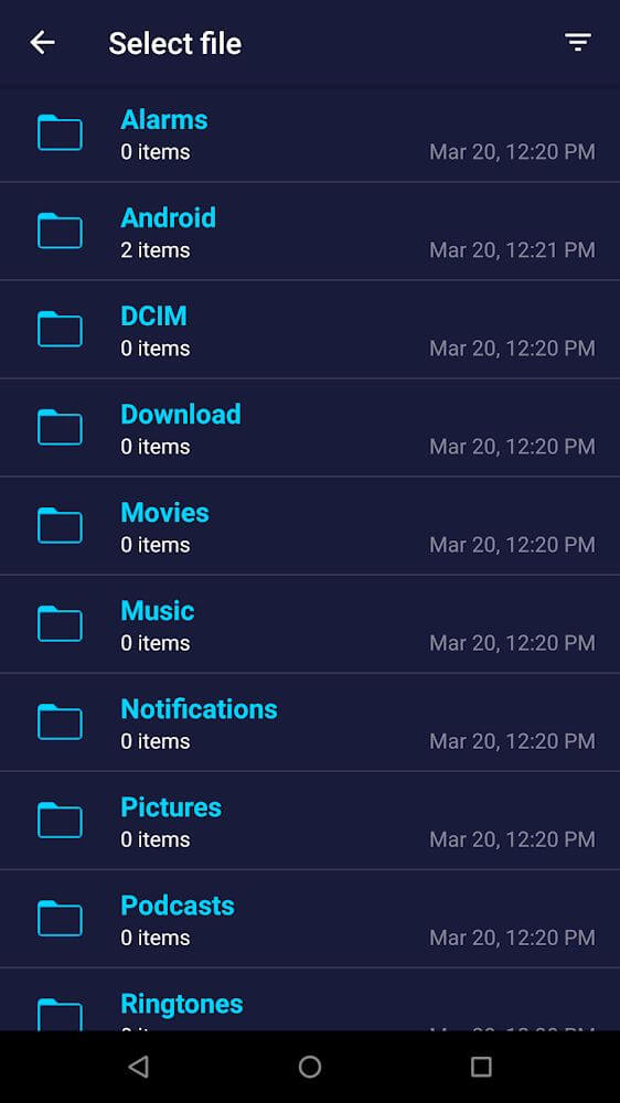 Send files to TV APK