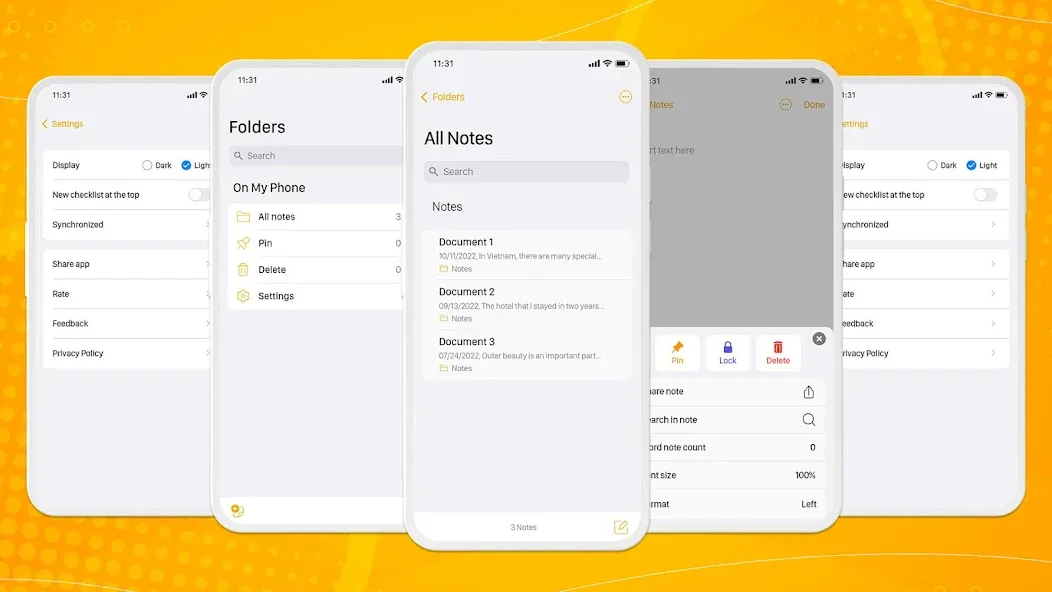 Notes Phone 15: simple notes Notes Phone 15: simple notes