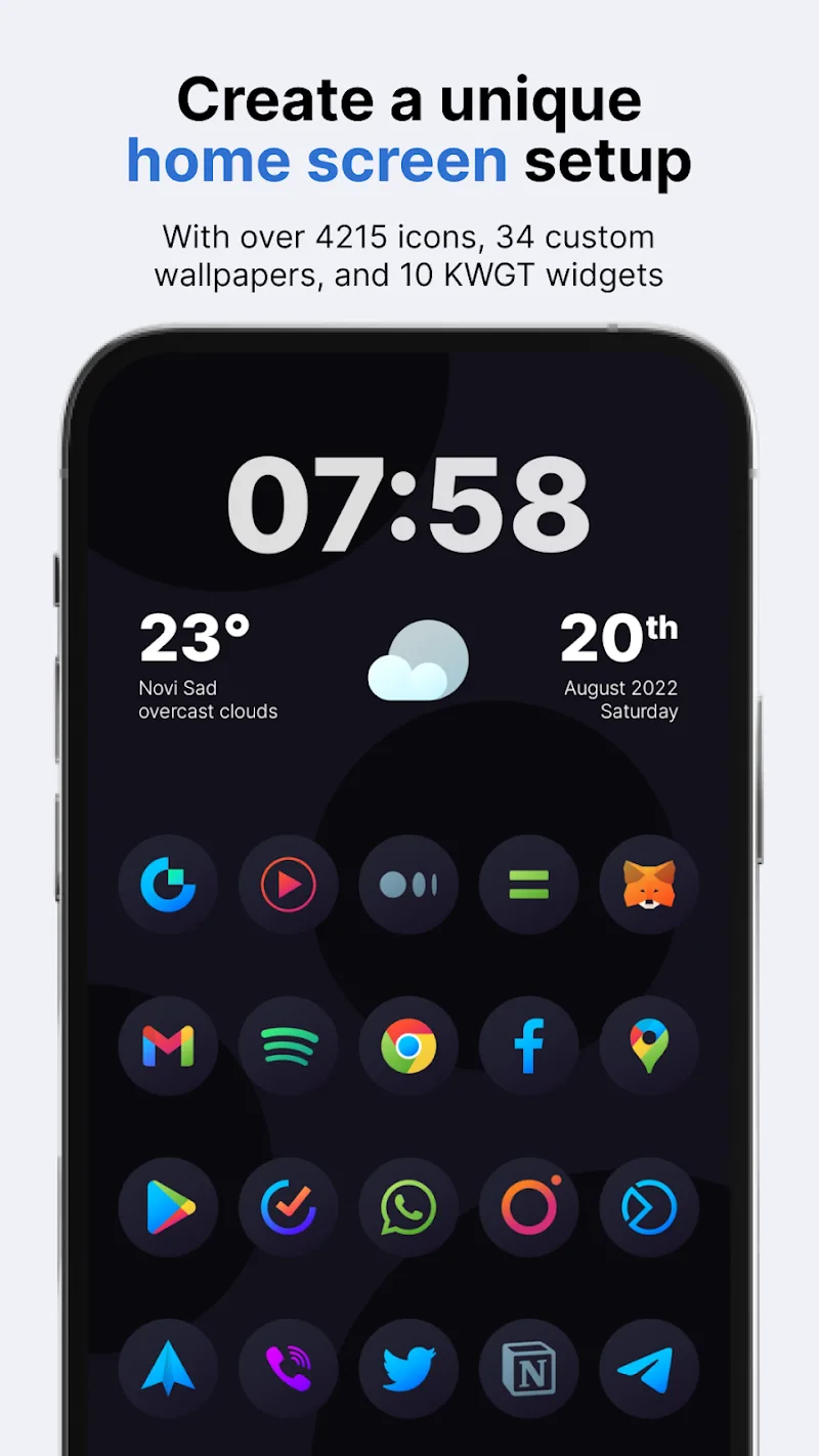 Hera Dark: Circle Icon Pack apk Hera Dark: Circle Icon Pack apk