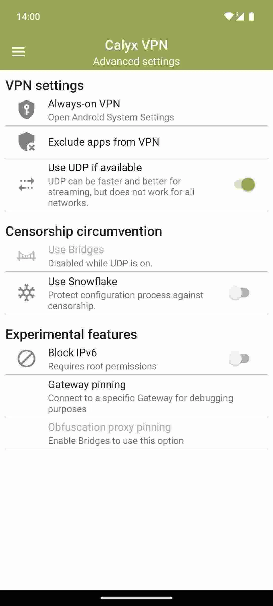 Calyx VPN