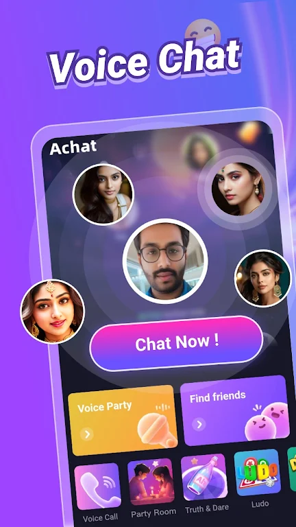 Achat- Live Chat& Make Friends