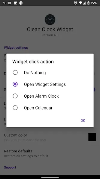 Clean Clock Widget