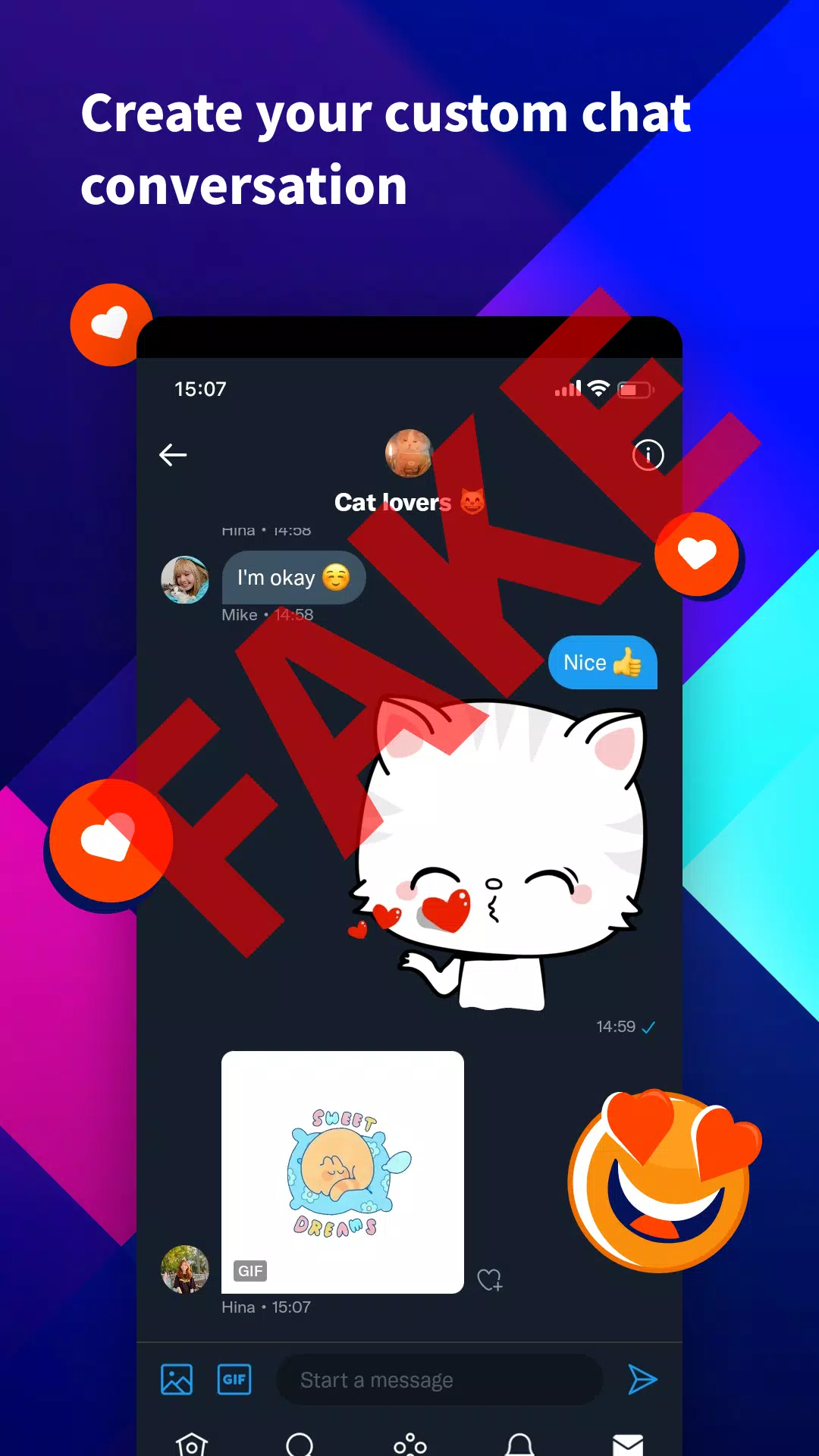 iFake:Fake Chat Messages
