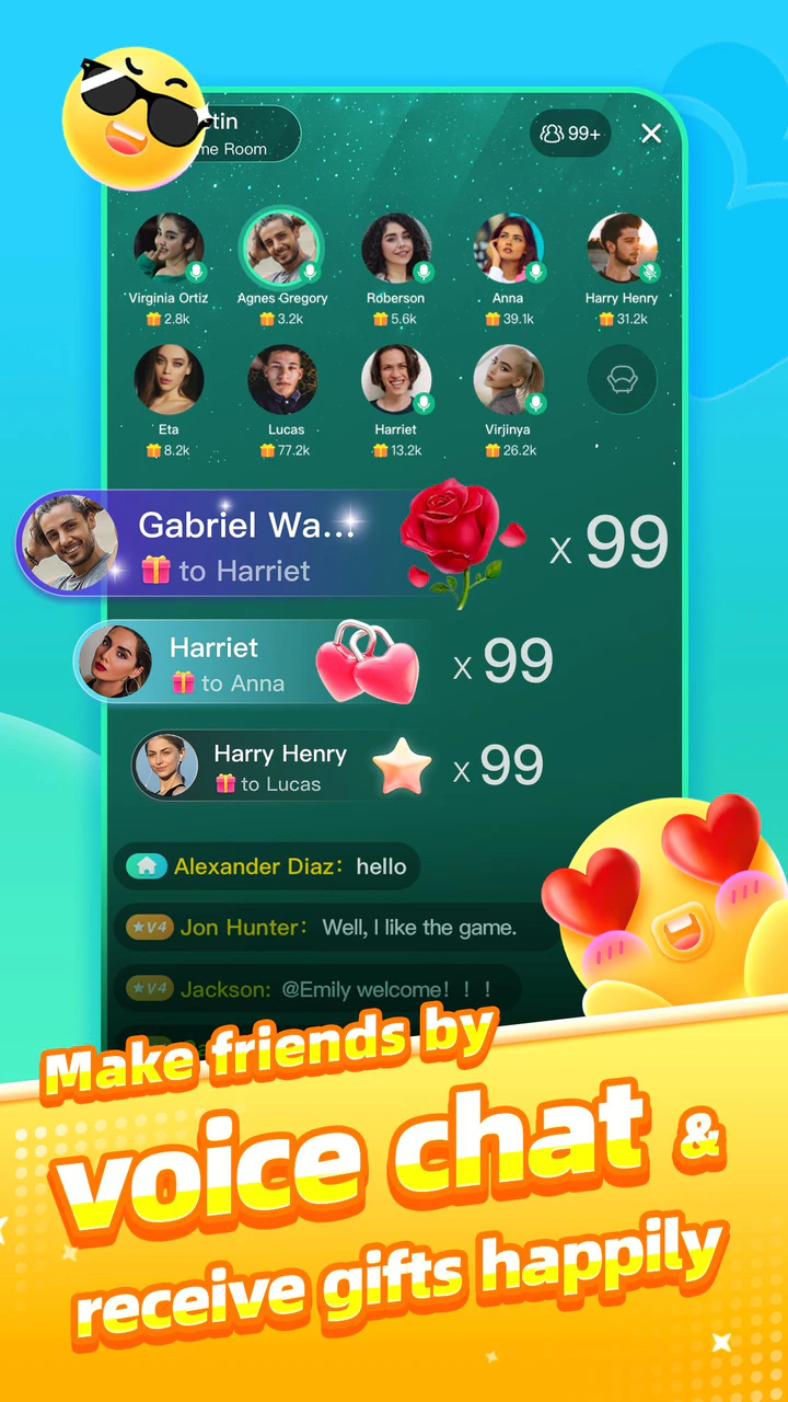 Gemgala - Party & Chat & Game