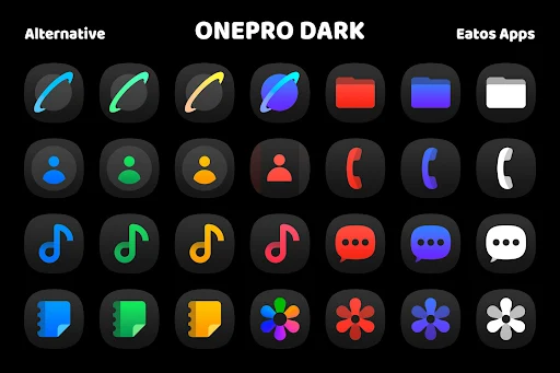 OnePro (Dark) Icon Pack OnePro (Dark) Icon Pack