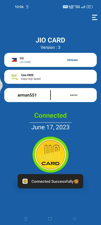 JIO CARD vpn