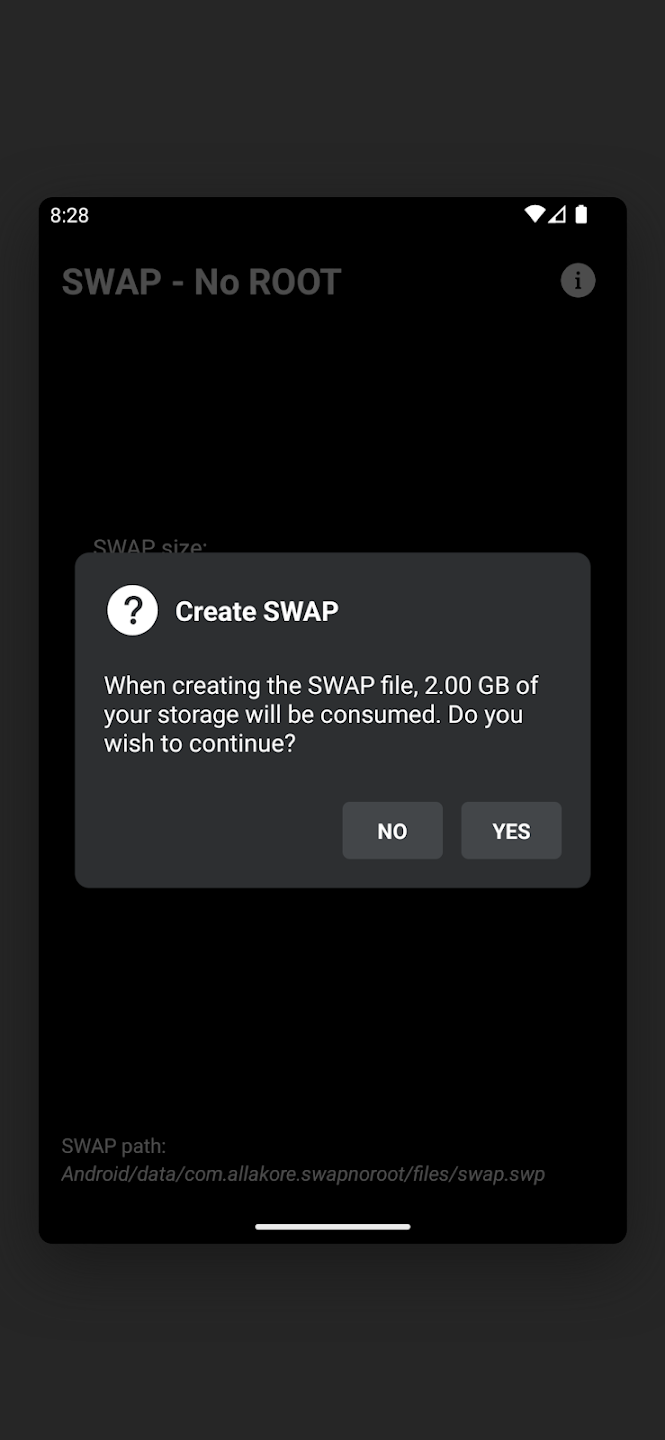 SWAP No ROOT