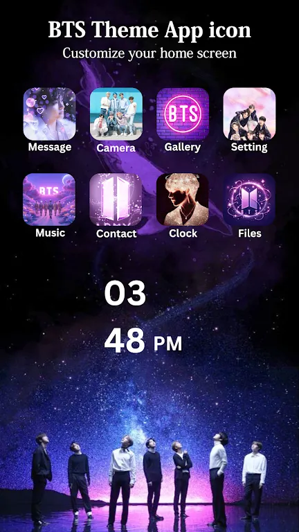 BTS Wallpaper Theme App Icons