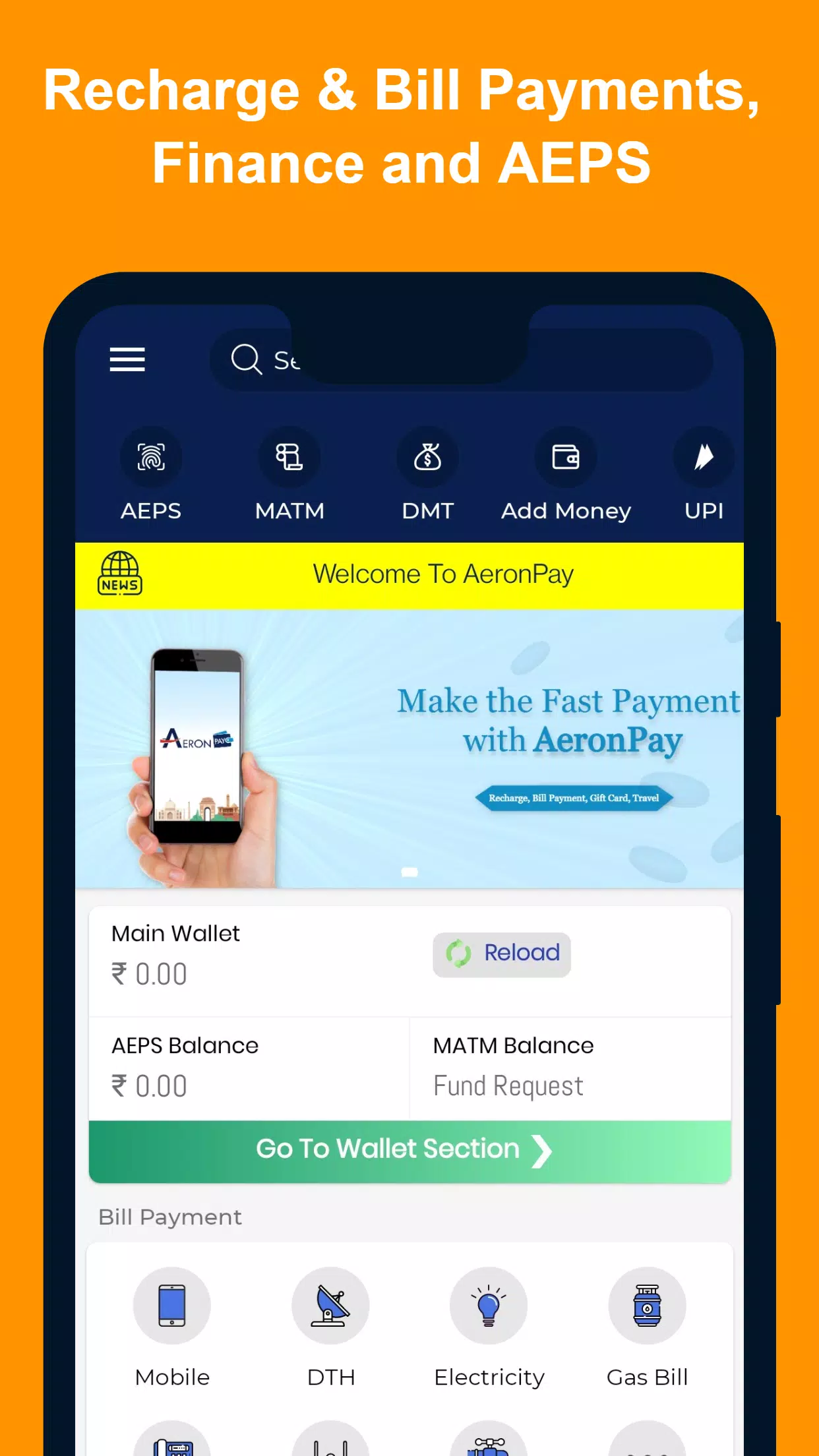 AeronPay: UPI and Bill Payment AeronPay: UPI and Bill Payment