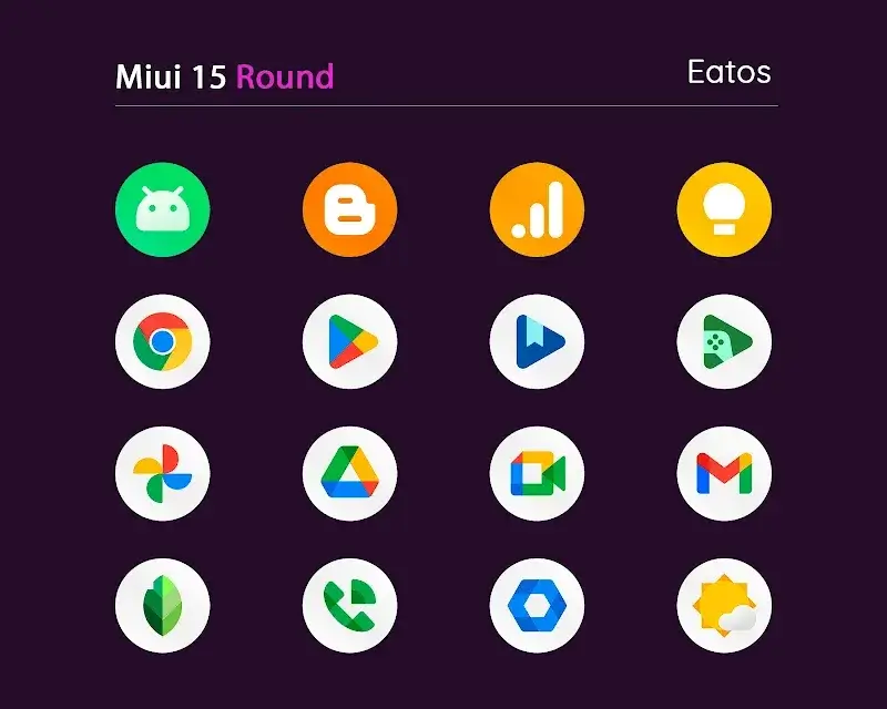 Miui 15 - Icon Pack (Round)
