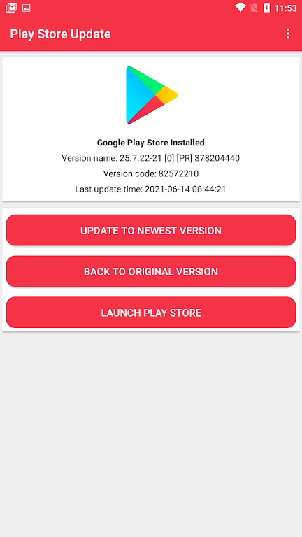 Play Store Update