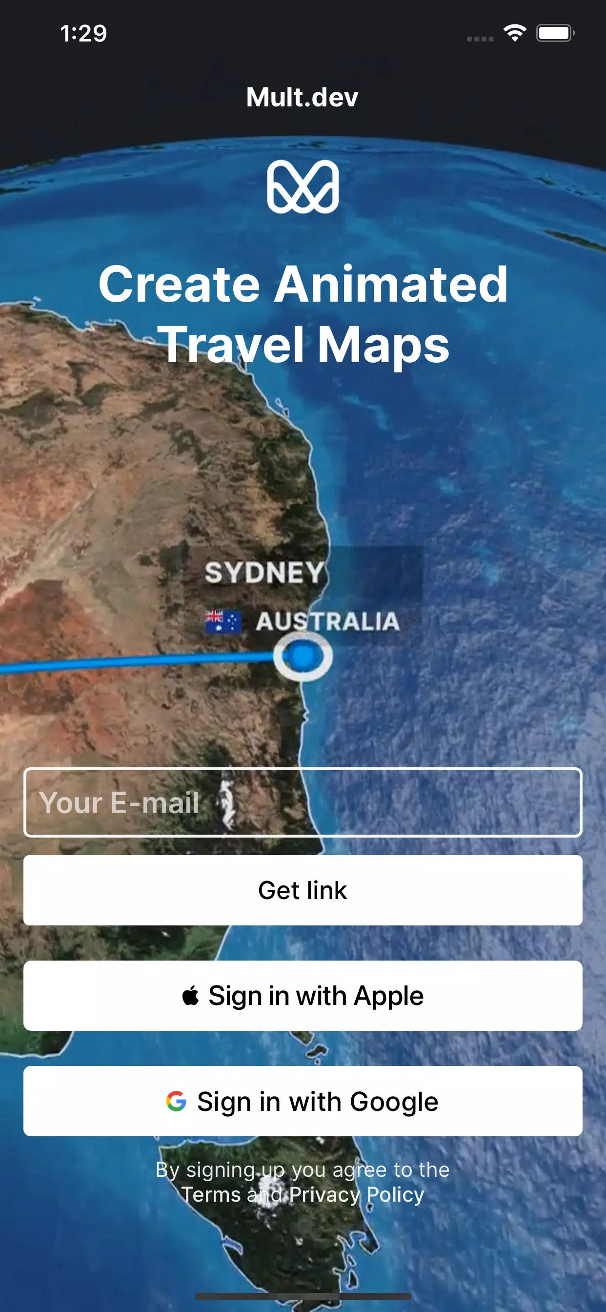 Mult.dev Travel Map Animations