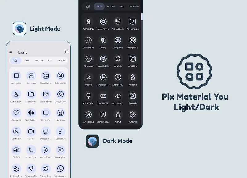 Pix Material You Light/Dark Mod Pix Material You Light/Dark Mod
