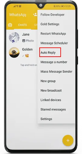 Golden WhatsApp