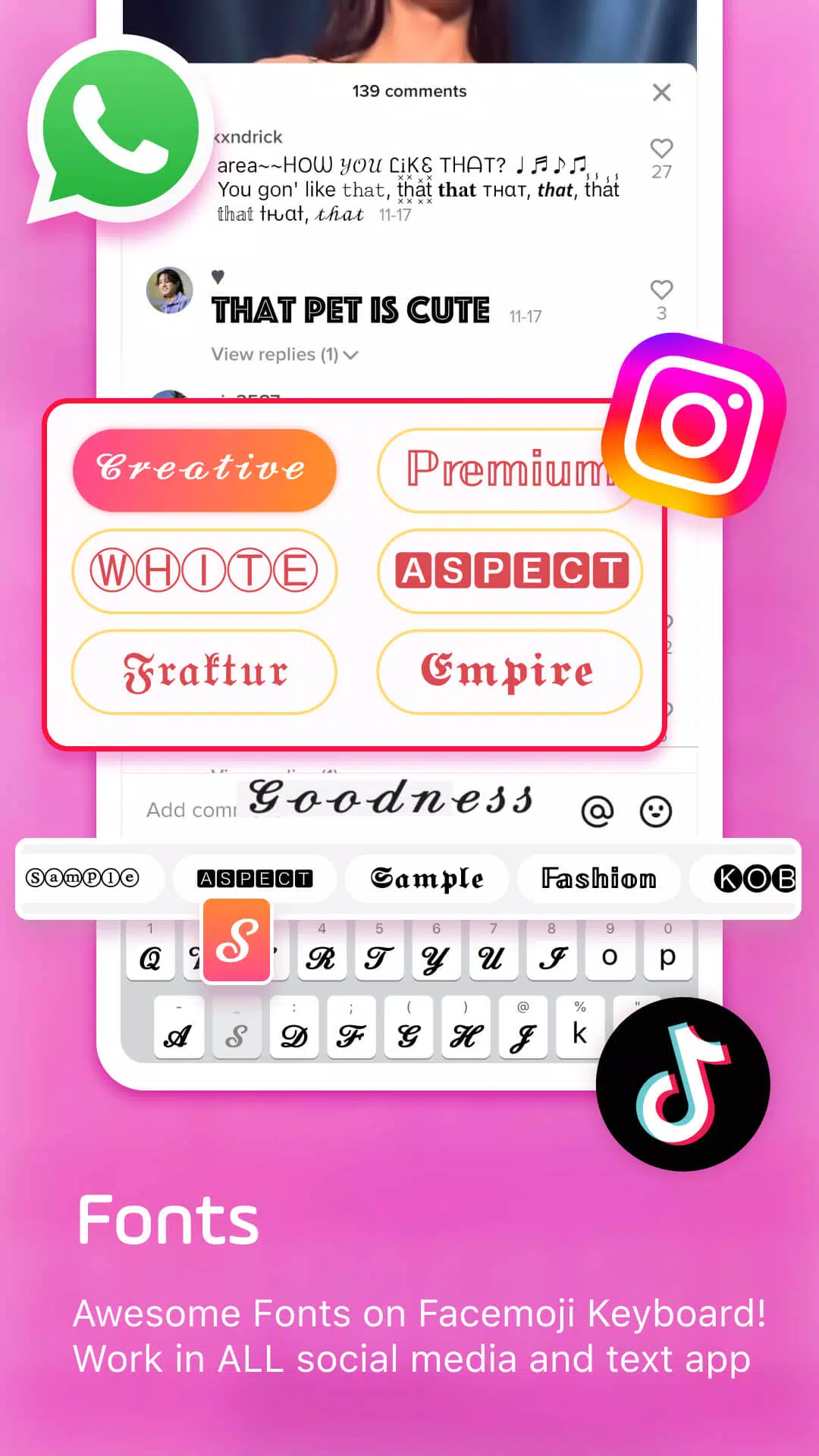 Facemoji Emoji Keyboard & Fonts