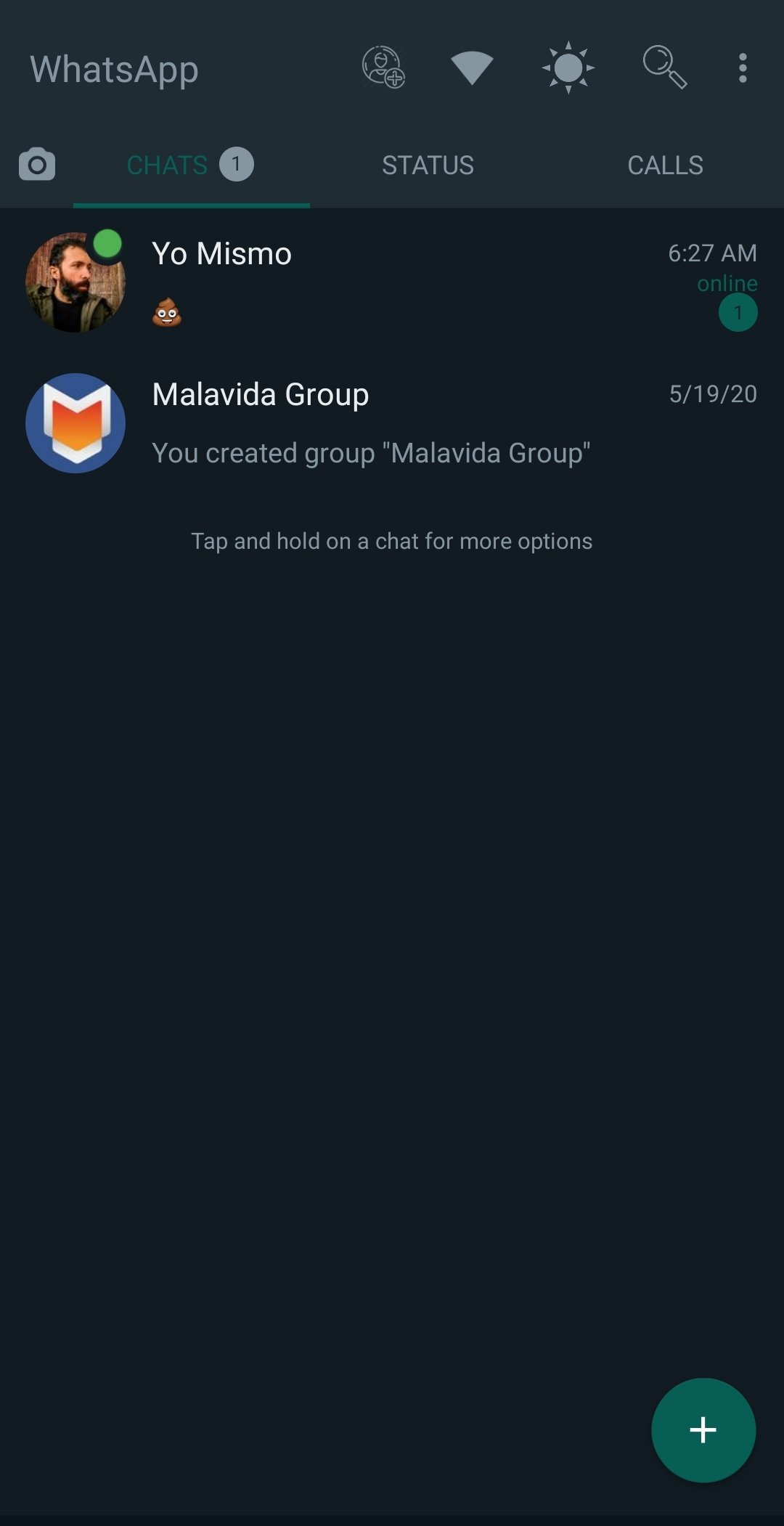 Black WhatsApp
